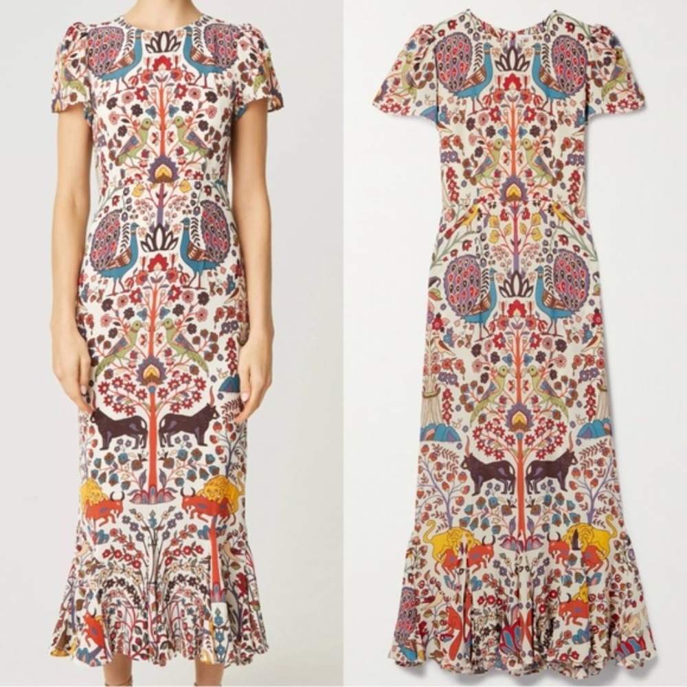 NWT Rhode Lulani Dress - size 4 Small Jungle Print